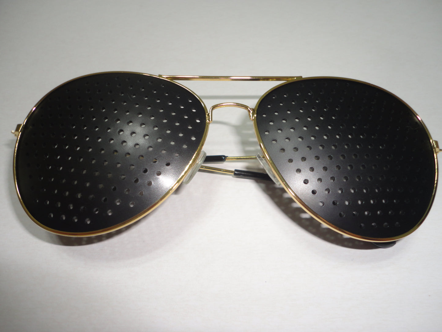 Golden Pinhole Glasses